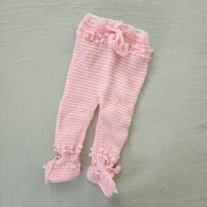 Vintage Cotton Candy Soft Knit Pants 12-18 months